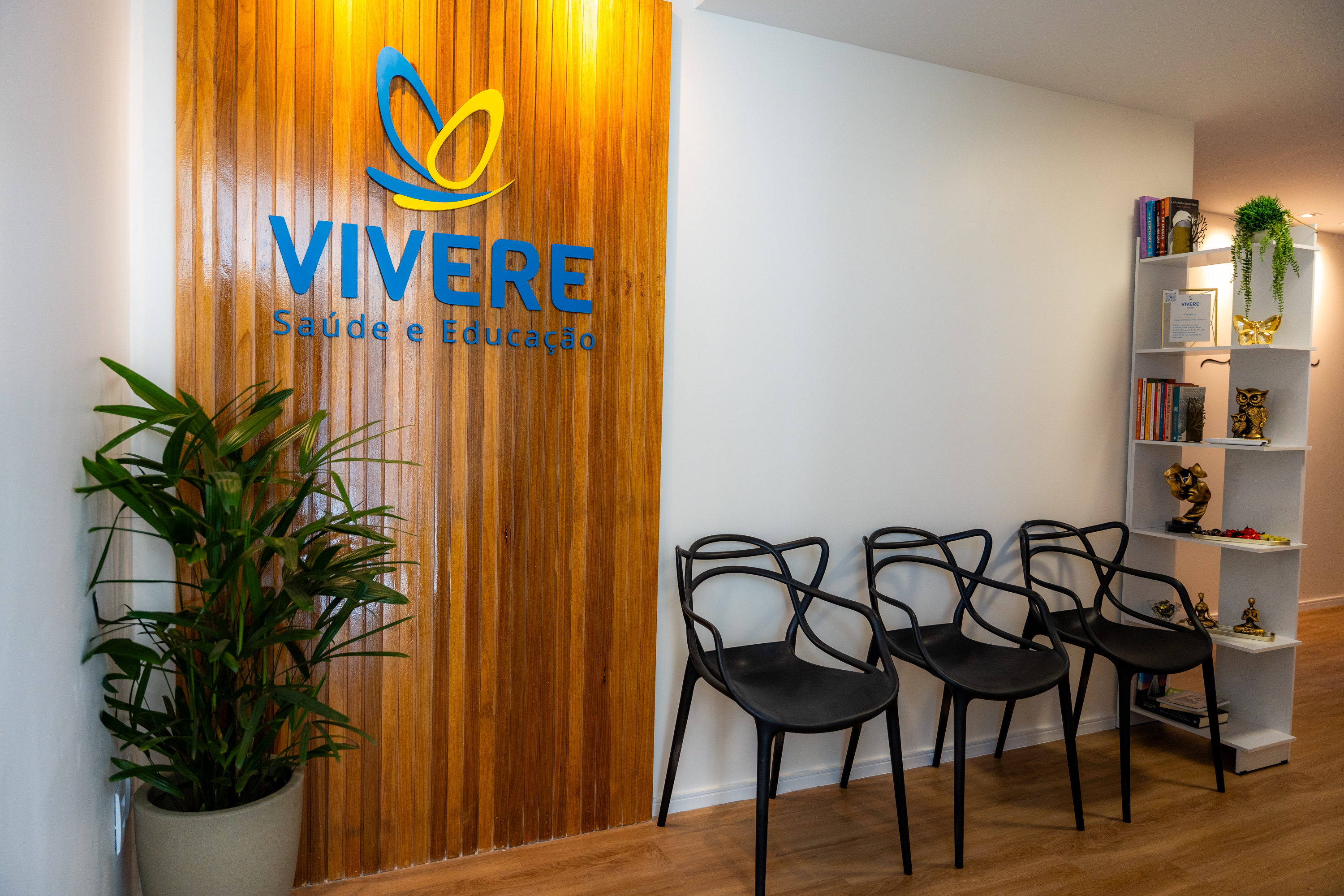 Recepção da Vivere Saúde - ambiente acolhedor